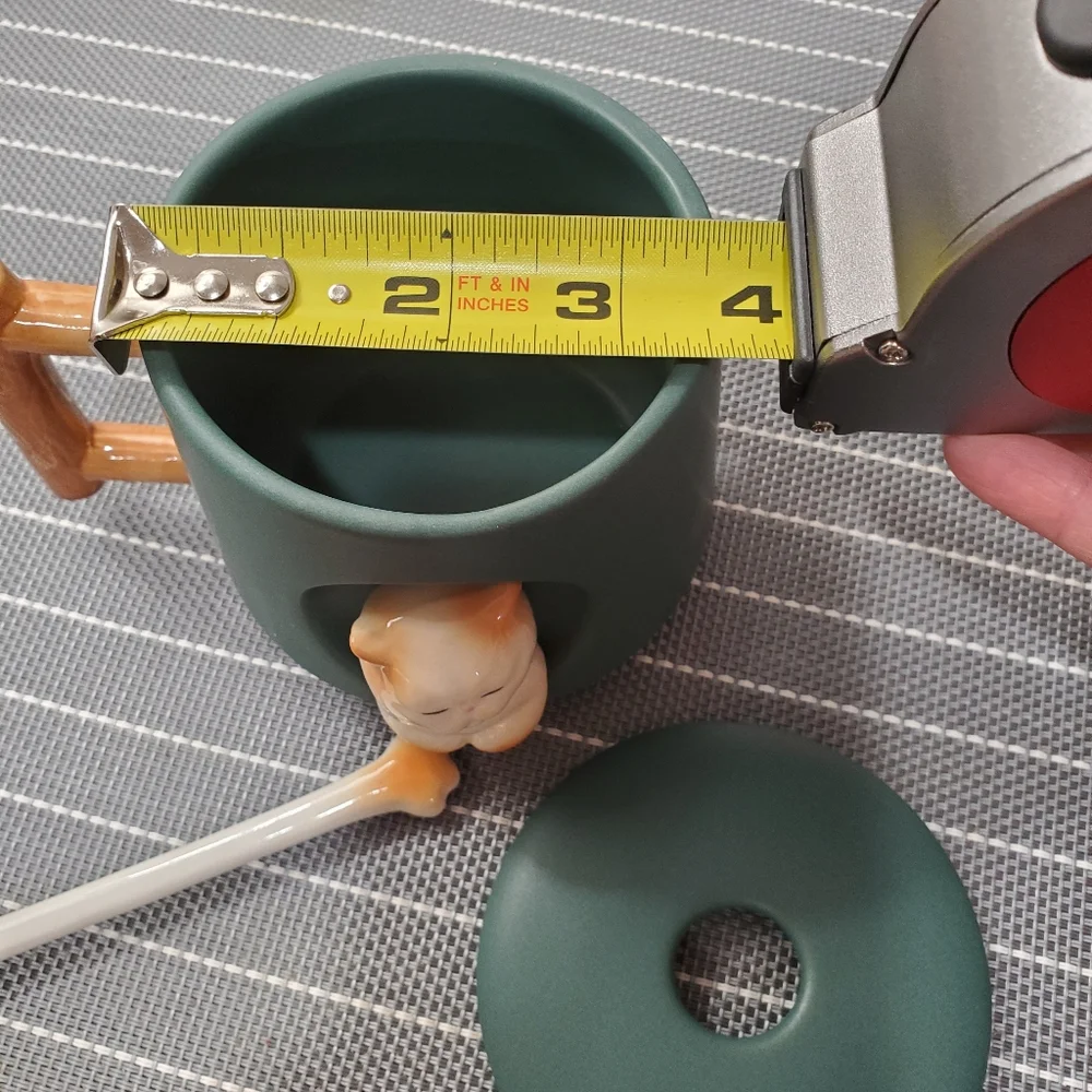 NWOT Cat coffee mug with spoon - Picture 4 of 4